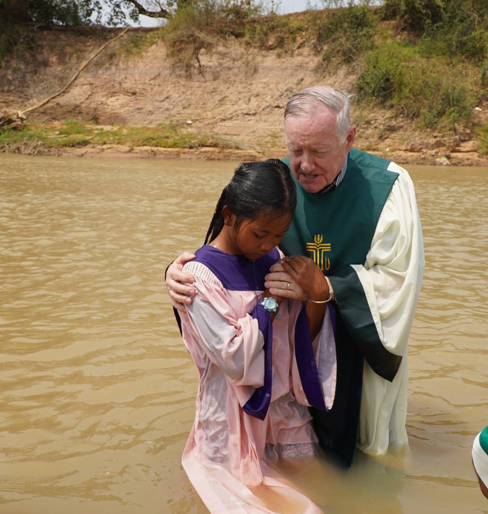 Russell baptism Cambodia